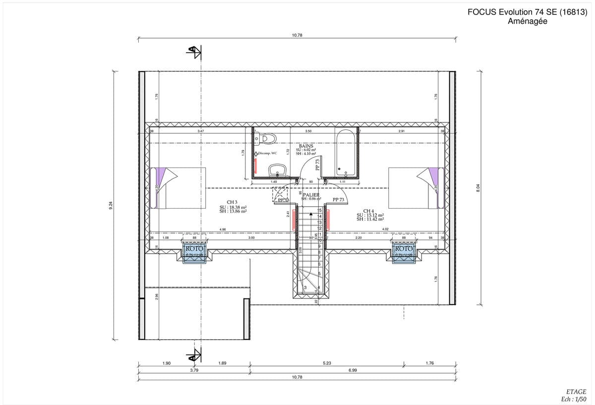 Plan Étage Voiron Evo City