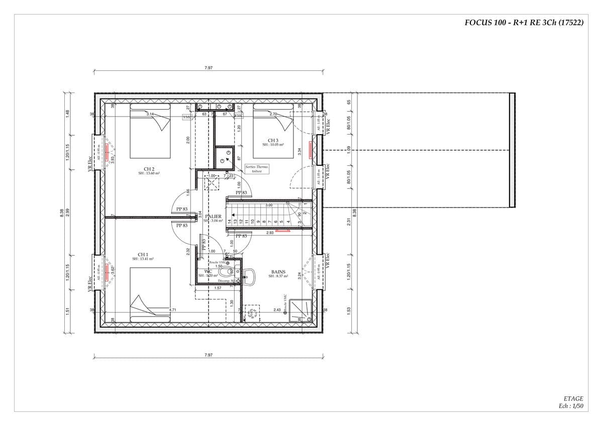 Plan Étage Voiron Urban